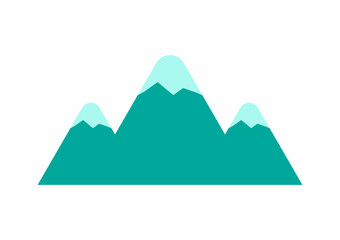 Fototapeta na wymiar mountain icon on a white background