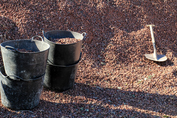 Volcanic gravel for sale for landscaping