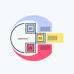 Elements for business data visualization, Modern infographic design