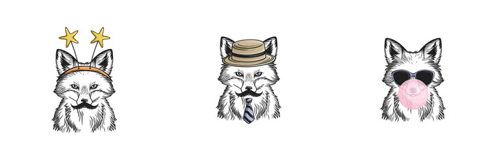 Crazy creative animal design with accessories 