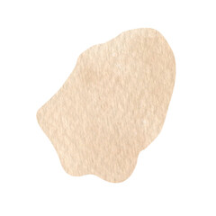 Boho watercolor clipart texture. Beige abstract shapes for home decor and invitations, earth colors