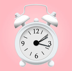 White  alarm clock
