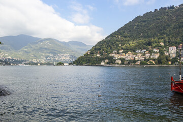 Fototapeta premium Lake view in Como, Lombardy - Italy