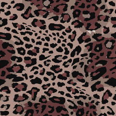 Full seamless leopard cheetah texture animal skin pattern vector. Design for textile fabric printing. Suitable for fashion use.