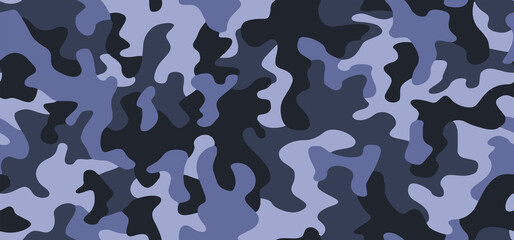 Full Seamless Distressed Texture Pattern. Monochrome Vector. Blue and Gray Dress Fabric Print. Design for Textile and Home Decoration.