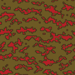 Full seamless military camouflage skin dotted pattern vector for decor and textile. Ornamental pointed army masking design for hunting textile fabric print and wallpaper. Design for trendy fashion.