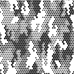 Full seamless modern halftone lines camouflage pattern for decor and textile. Camo design for textile fabric printing and wallpaper. Army model design for trend fashion. - obrazy, fototapety, plakaty