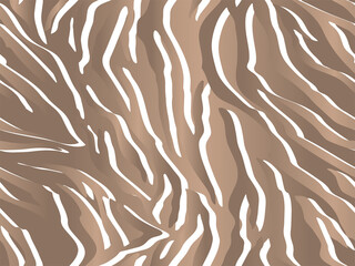 Full seamless tiger and zebra stripes animal skin pattern. Design for tiger colored textile fabric printing. Suitable for fashion use.