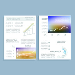 Infographic elements for annual reports