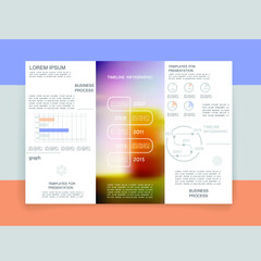 Infographic elements for annual reports