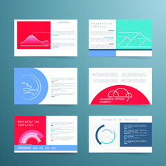 Infographic elements for annual reports