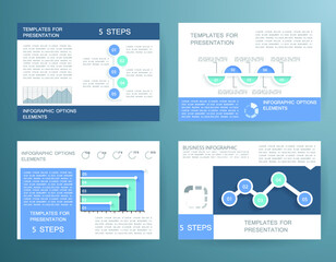 Infographic elements for annual reports