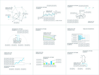Infographic elements for annual reports