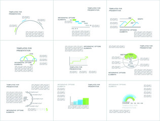 Infographic elements for annual reports