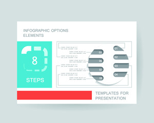 Elements for business data visualization, Modern infographic design