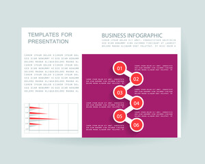 Elements for business data visualization, Modern infographic design