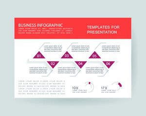 Elements for business data visualization, Modern infographic design