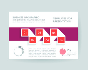 Elements for business data visualization, Modern infographic design
