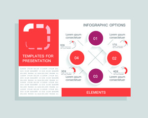 Elements for business data visualization, Modern infographic design