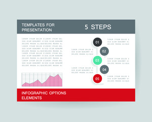 Elements for business data visualization, Modern infographic design