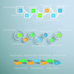 Elements for business data visualization, Modern infographic design