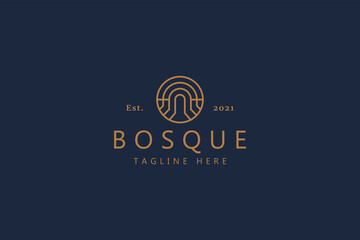 Modern Architecture Islamic Logo Brand. Creative Premium Business Company Sign Symbol.