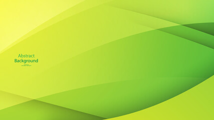 green and Yellow color background abstract art vector