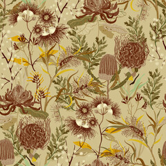 Floral seamless pattern.