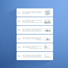 Elements for business data visualization, Modern infographic design, vector set templates