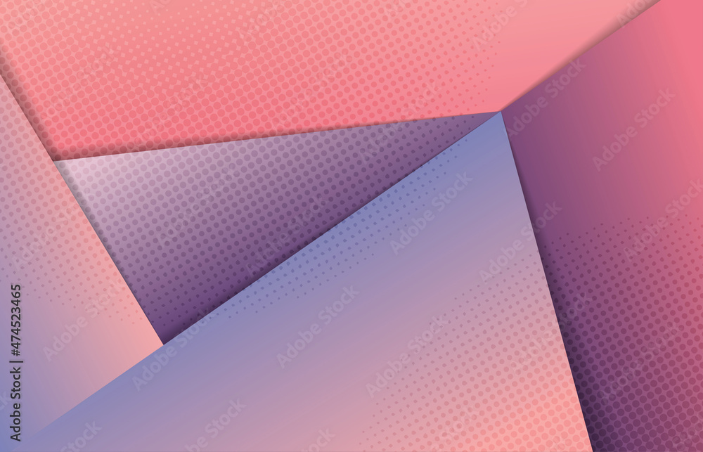 Poster abstract gradient template paper cut artwork of halftone design template. overlapping for trendy sty