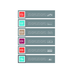 Elements for business data visualization, Modern infographic design, vector set templates