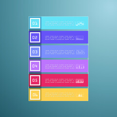 Elements for business data visualization, Modern infographic design