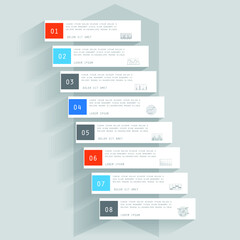 Elements for business data visualization, Modern infographic design