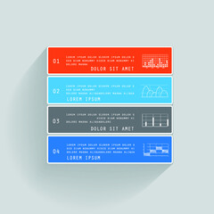 Elements for business data visualization, Modern infographic design
