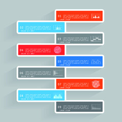 Elements for business data visualization, Modern infographic design