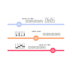 Infographic design template, vector 