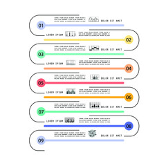 Infographic design template, vector 