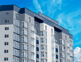 Fototapeta premium Modern panel apartment building