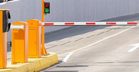 new Automatic barrier gates and the traffic light