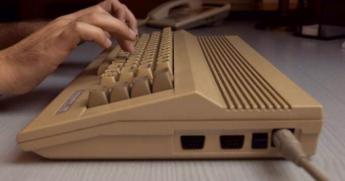 Typing on old computer