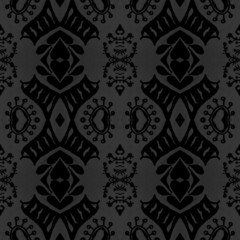 Victorian tile pattern. Retro baroque texture. Classic rococo design decor.