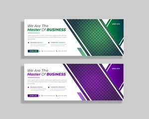 Creative Professional Corporate Business Facebook Cover Template