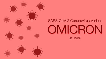 Fototapeta na wymiar Coronavirus variant omicron