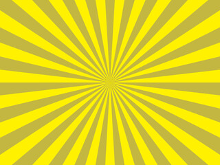 金色のシンプルな放射状の背景