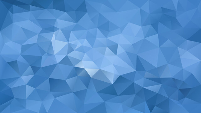 vector abstract irregular polygon background - triangle low poly pattern - sky blue color