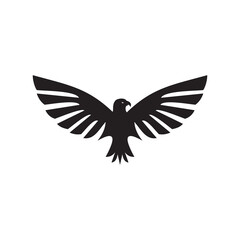Black eagle icon logo design