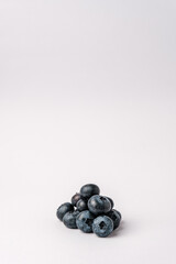 Stacked ripe blueberries