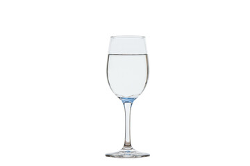A glass of clean drinking water is placed on the bar.