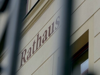 Schrift Rathaus