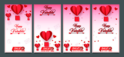 history of social networks, valentine.
Valentines sale vector banner template. Valentines day store discount promotion with white space for text and hearts elements in red background. 